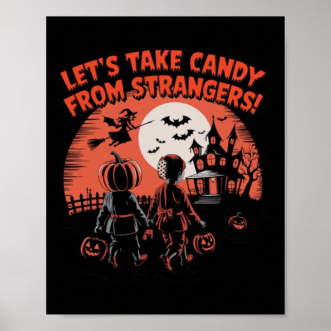 Póster Tomemos a Candy de la divertida Halloween de los e (Frente)