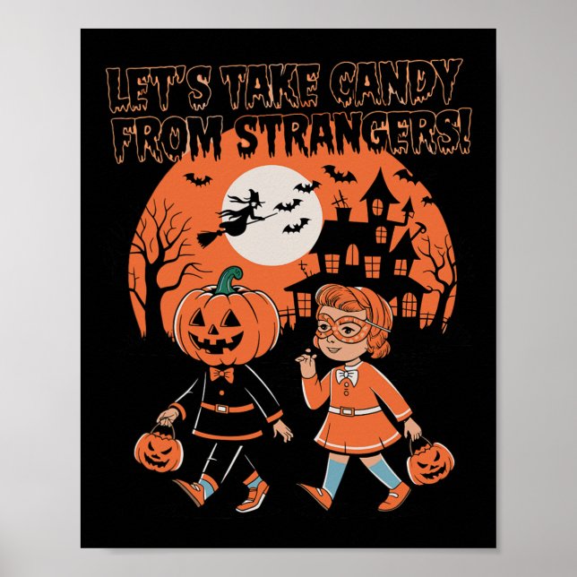Póster Tomemos a Candy de los extraños divertidos Hallowe (Frente)