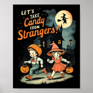 Póster Tomemos a Candy de los extraños divertidos Hallowe