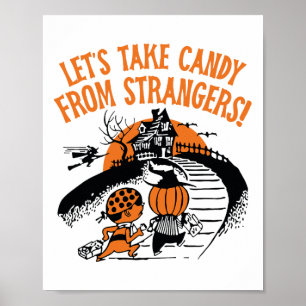 Póster Tomemos a Candy de los extraños divertidos Hallowe