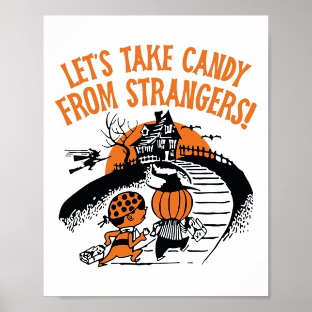 Póster Tomemos a Candy de los extraños divertidos Hallowe (Frente)
