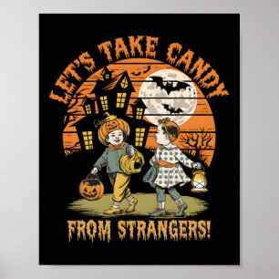 Póster Tomemos a Candy de los extraños divertidos Hallowe