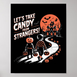 Póster Tomemos a Candy de los extraños divertidos Hallowe