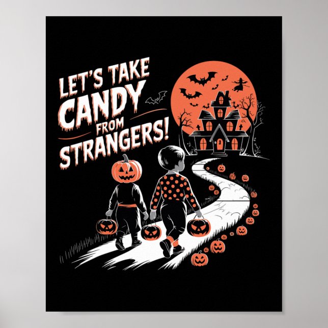 Póster Tomemos a Candy de los extraños divertidos Hallowe (Frente)