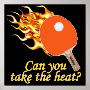 Póster Tomemos el Ping Pong, que se inclina en calor
