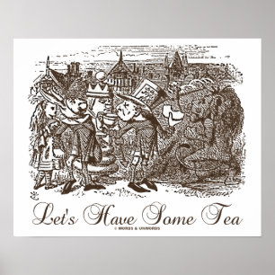 Póster Tomemos un poco de té (Alicia Maravilla)