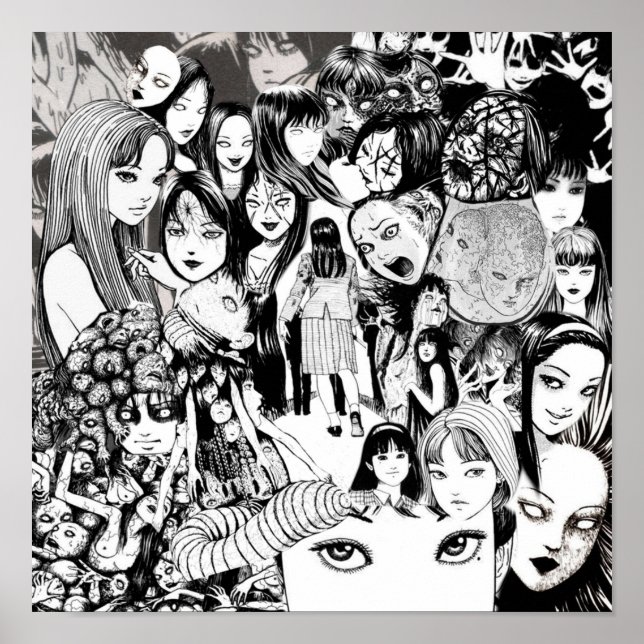 Póster Tomie Collage (Frente)
