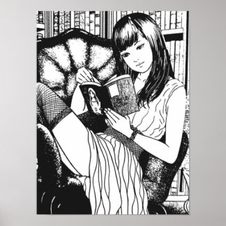 Póster Tomie Junji Ito Reading