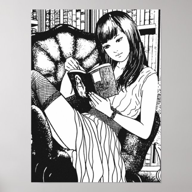 Póster Tomie Junji Ito Reading (Frente)