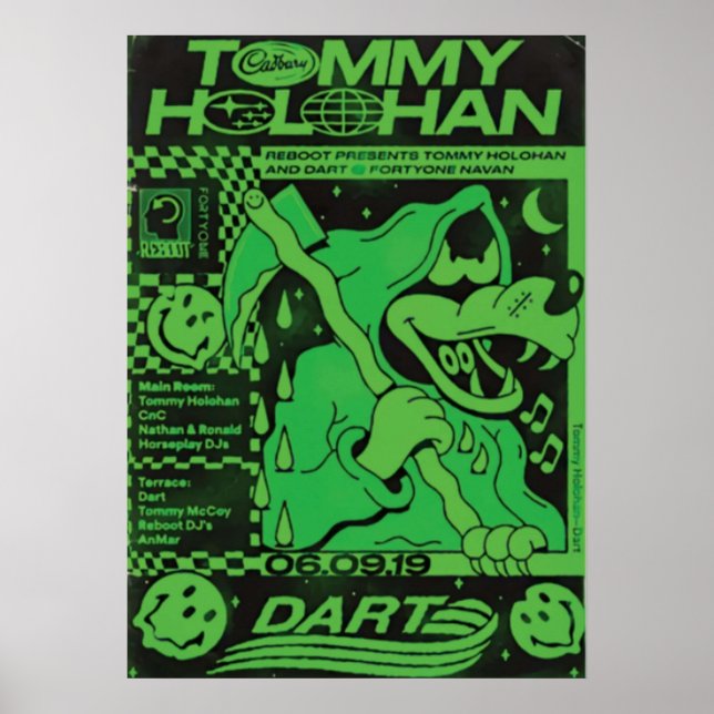 Póster Tommy Holohan Rave (Frente)