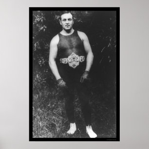 Póster Tommy quema el boxeo 1910