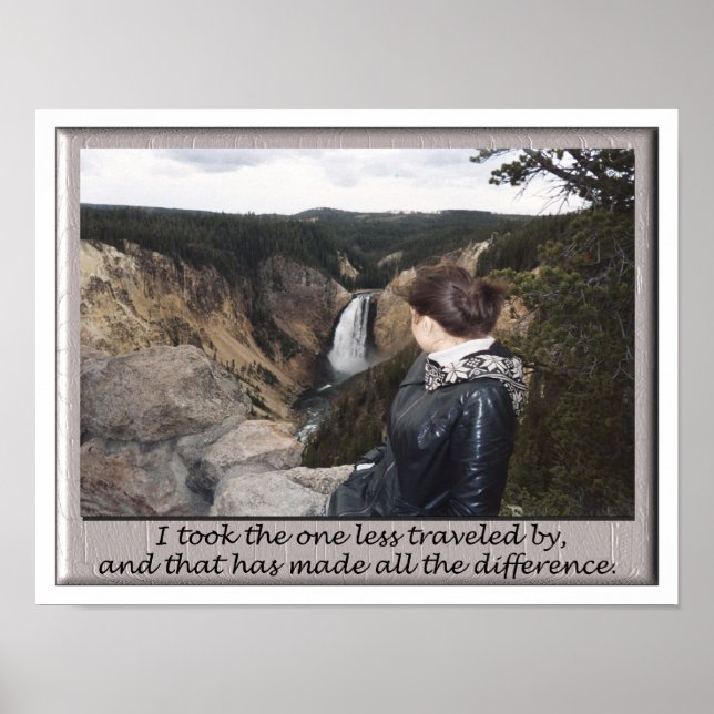 Póster tomó el menos viajado (Frente)