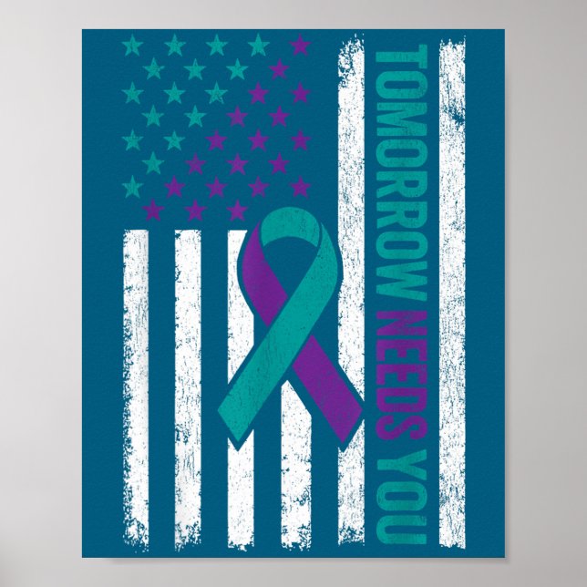 Póster Tomorrow Needs You Suicide Prevention Awareness Me (Frente)