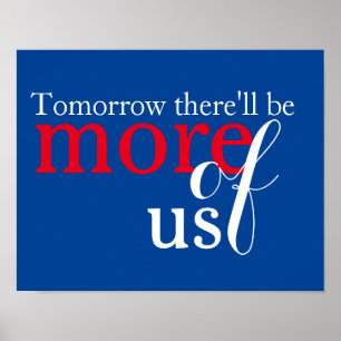 Póster Tomorrow there'll be more of us