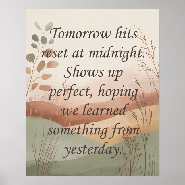 Póster Tomorrows (Frente)