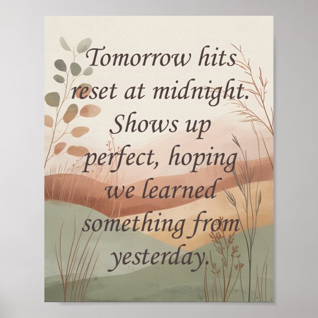 Póster Tomorrows (Frente)