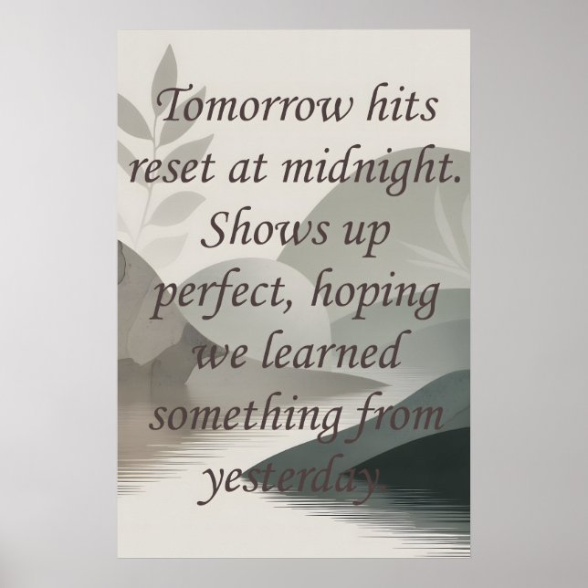 Póster Tomorrows (Frente)