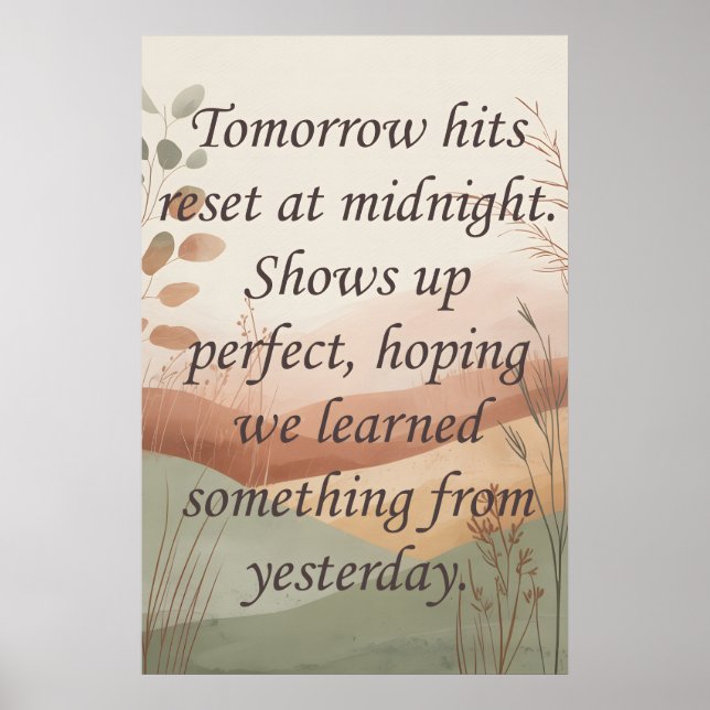 Póster Tomorrows (Frente)