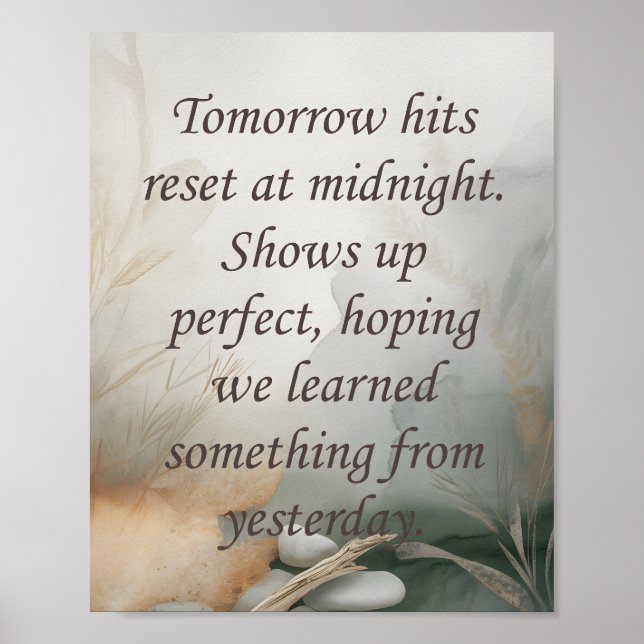 Póster  Tomorrows  (Frente)