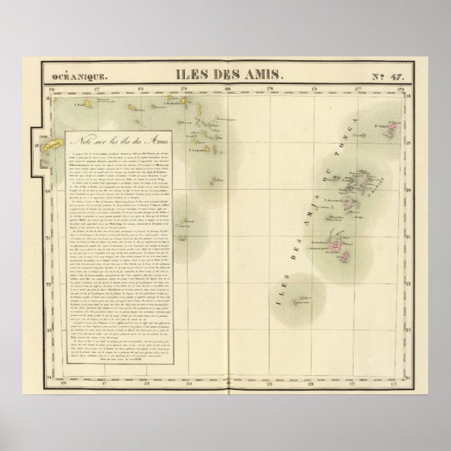 Póster Tonga Oceanía no 47 (Frente)