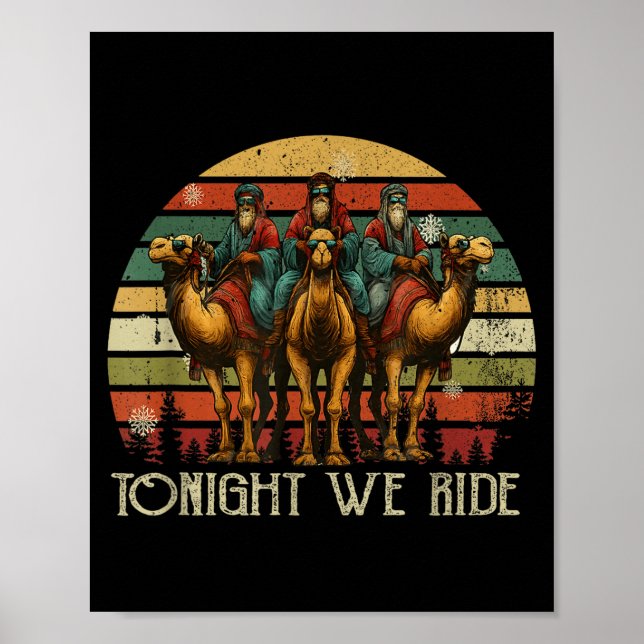 Póster Tonight We Ride Christmas, 3 Wise Men, Christian C (Frente)