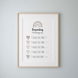 Póster Tono silencioso poster de la técnica de Grounding