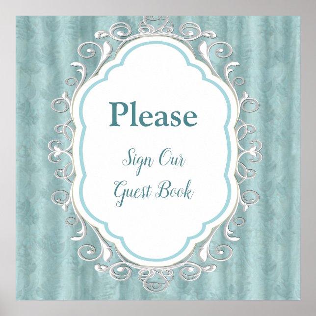 Póster Tonos pasteles suaves de verde sabio (Frente)