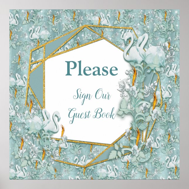 Póster Tonos pasteles suaves de verde sabio (Frente)