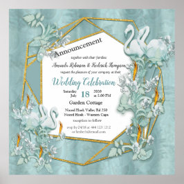 Póster Tonos pasteles suaves de verde sabio