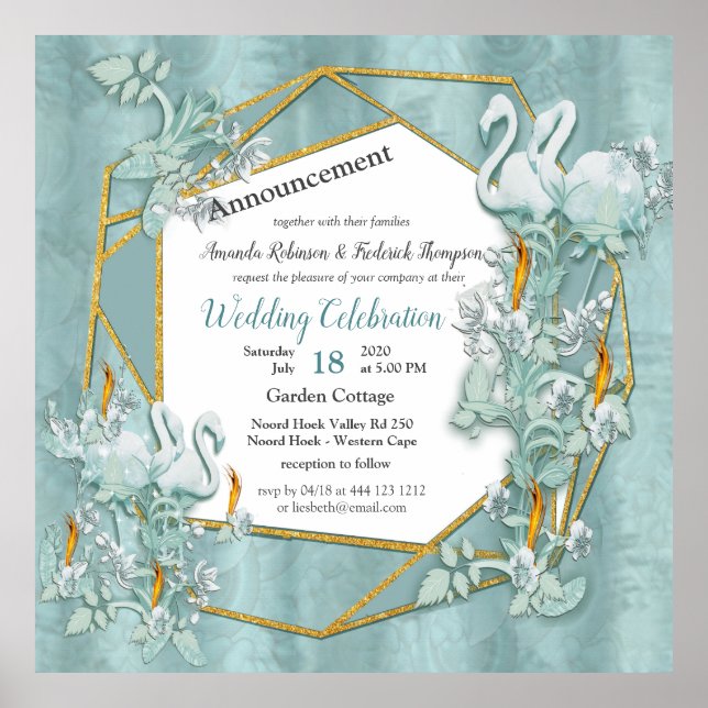 Póster Tonos pasteles suaves de verde sabio (Frente)