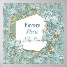 Póster Tonos pasteles suaves de verde sabio