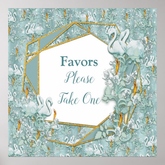 Póster Tonos pasteles suaves de verde sabio (Frente)