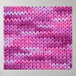 Póster Tonos púrpuros Textura de tela de punto