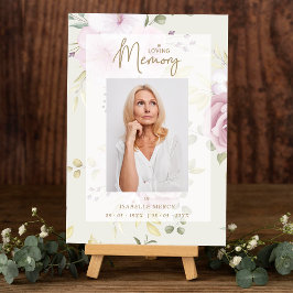 Póster Tonos rosados Botánicos Floral Fun tradicional de 