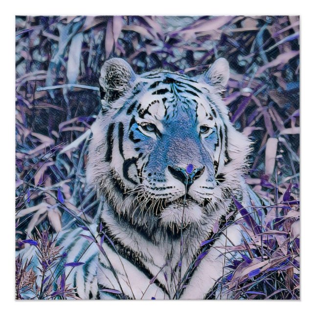 Póster Tony Tiger azul (Anverso)