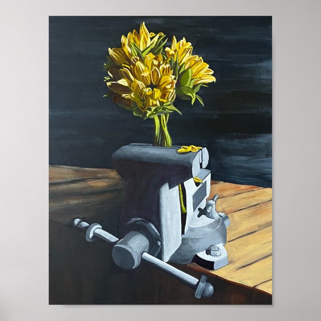 Póster Too. Daises in a vise poster (Frente)