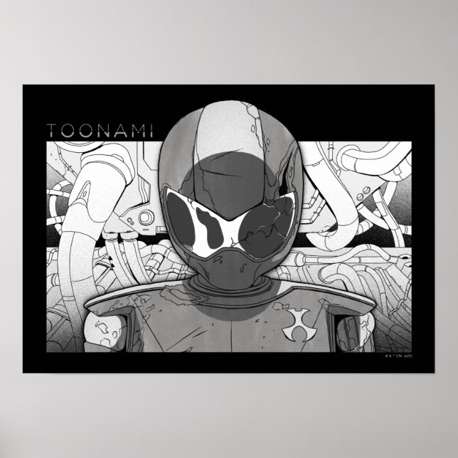 Póster Toonami TOM 5 Coundown Comic Parachoque (Frente)