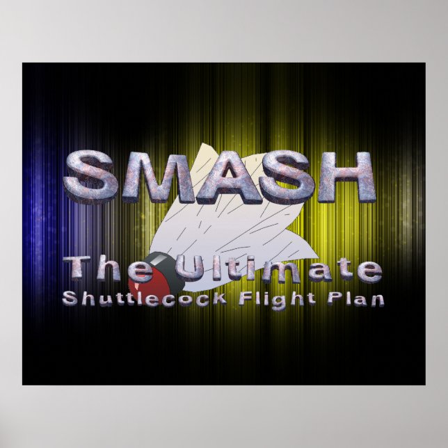 Póster TOP Badminton Slogan (Frente)