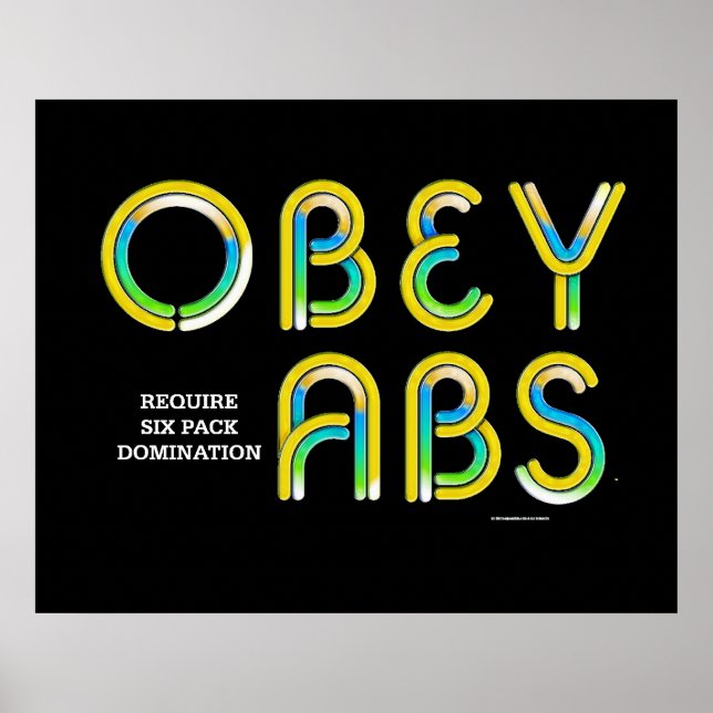 Póster TOP Obey Abs (Frente)