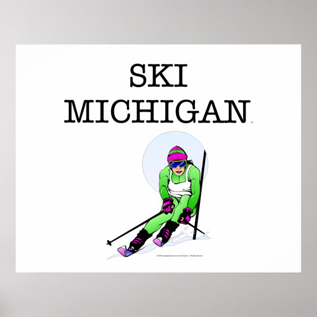 Póster TOP Ski Michigan (Frente)