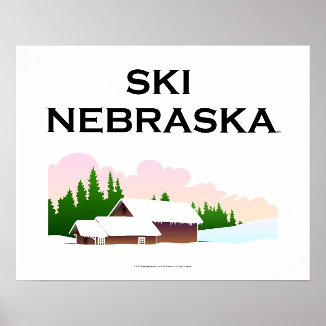 Póster TOP Ski Nebraska (Frente)
