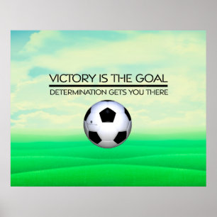 Póster TOP Soccer Victory Slogan