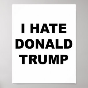 Póster Top That Dice I Hate Donald Trump Anti - Trump Suc