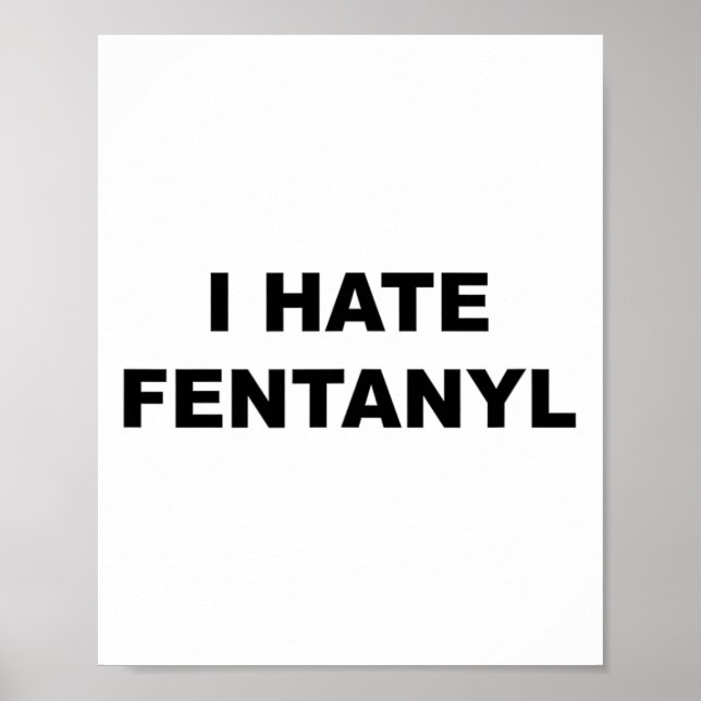Póster Top That Dice I Hate Fentanyl Anti-Drug - Fentanyl (Frente)