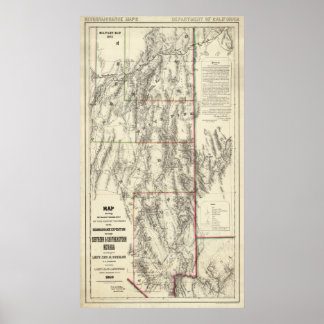 Póster Topografía de Nevada Meridional