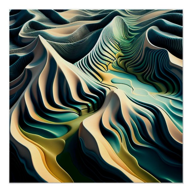 Póster Topographic Currents (Anverso)