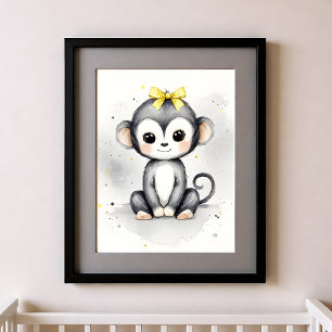 Póster Toque de Color Guardería Animales de la Jungla Mon