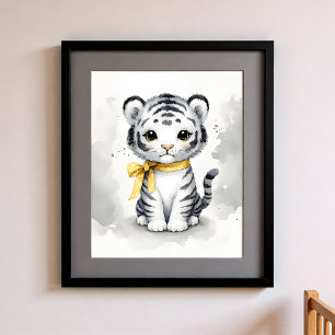 Póster Toque de Color Guardería Animales de la Jungla Tig