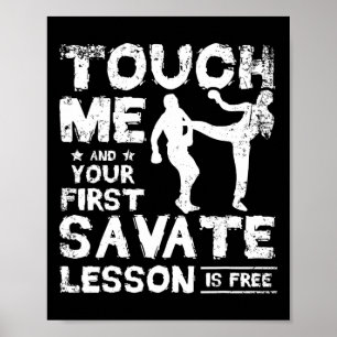 Póster Tóqueme y su primera lección de Savate es gratis