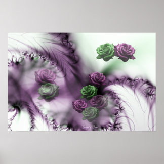 Póster Toques de Rosas